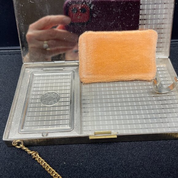 EVUC Vntg 1940's Evans Carryall/Compact/Cigarette Case, Original Box, 5.5"x3" - Picture 12 of 16